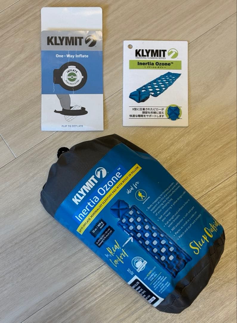 美品⭐︎KLYMIT Inertia Ozone スリーピングマット