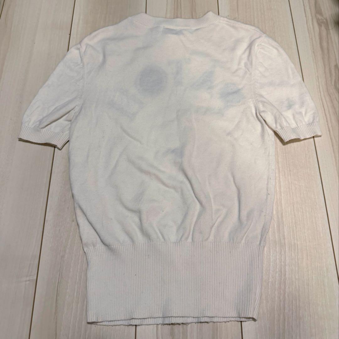 PATOU 半袖ニット ホワイト Sサイズ