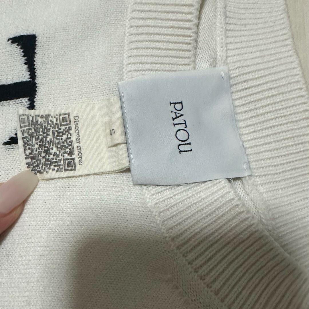PATOU 半袖ニット ホワイト Sサイズ