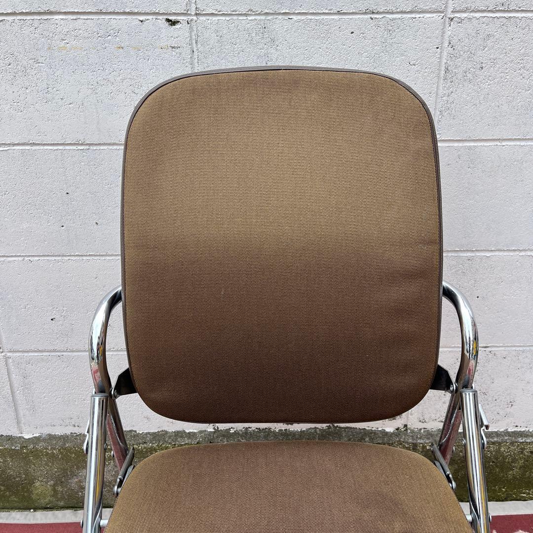 ビンテージ古家具◾️okamura 岡村 折り畳みチェア 椅子 インダストリアル