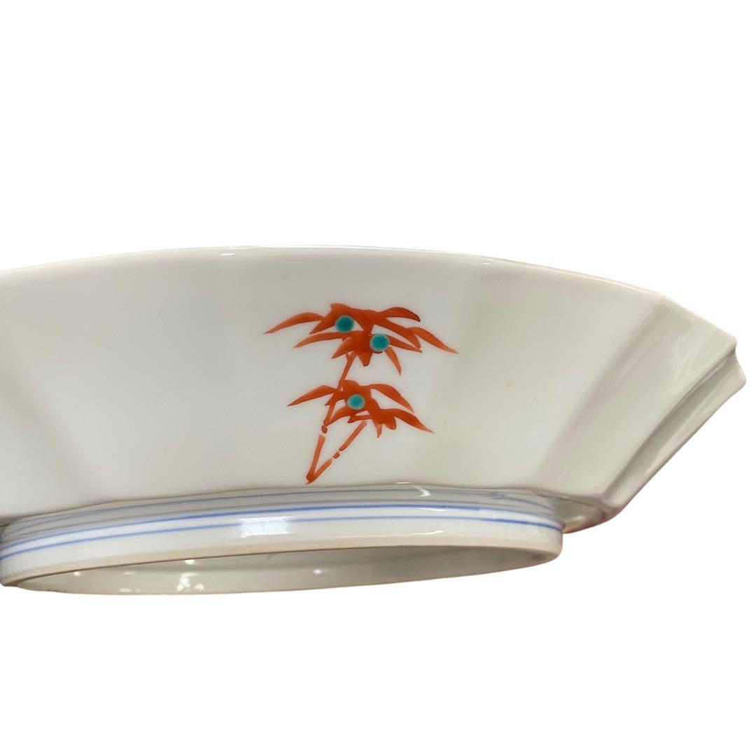 未使用　九谷焼 玉峰 大皿 飾り皿　木箱付き　皿