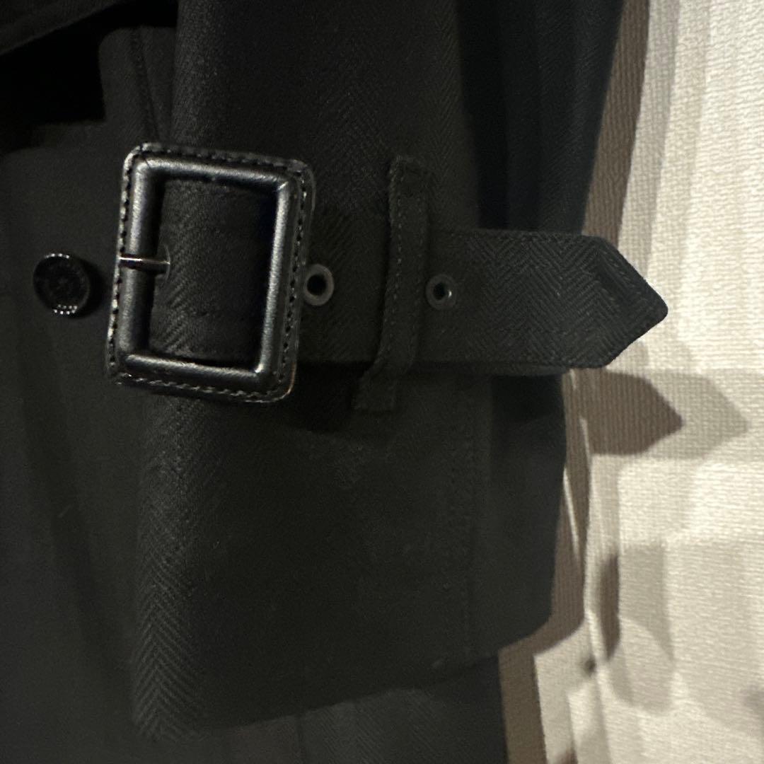 BURBERRY BLACK LABEL ミドル丈トレンチコート ヘリンボーンL