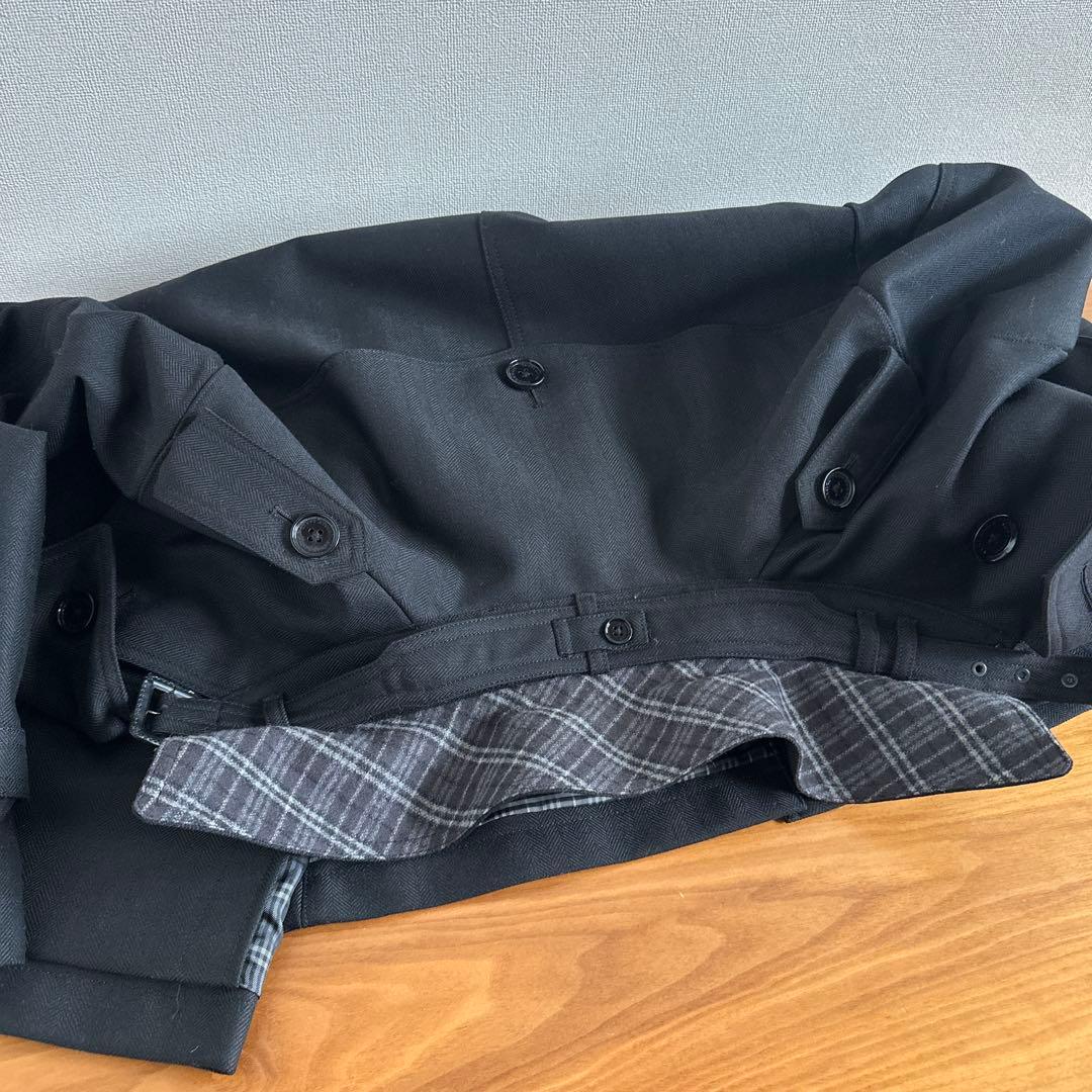 BURBERRY BLACK LABEL ミドル丈トレンチコート ヘリンボーンL