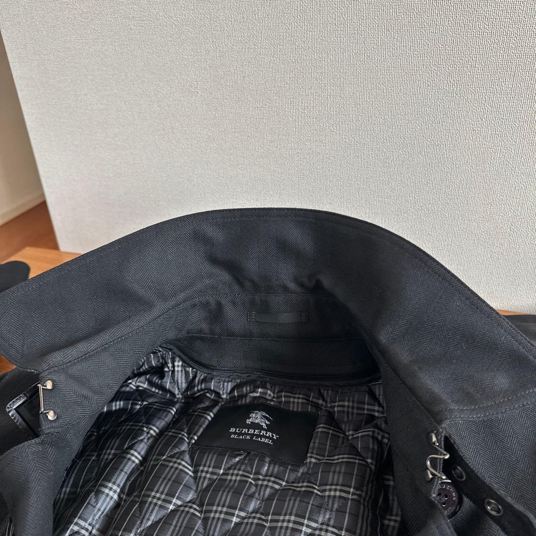 BURBERRY BLACK LABEL ミドル丈トレンチコート ヘリンボーンL