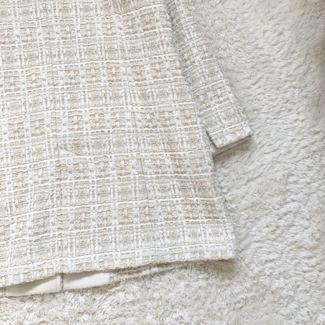 大きい ローズティアラ リリーヤーン ツイード ロングジャケット 2023モデル