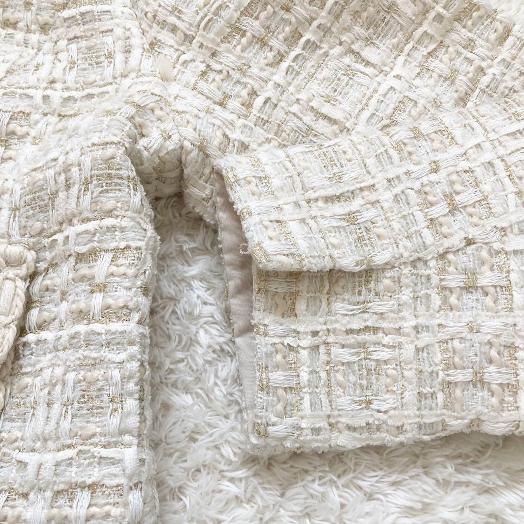 大きい ローズティアラ リリーヤーン ツイード ロングジャケット 2023モデル