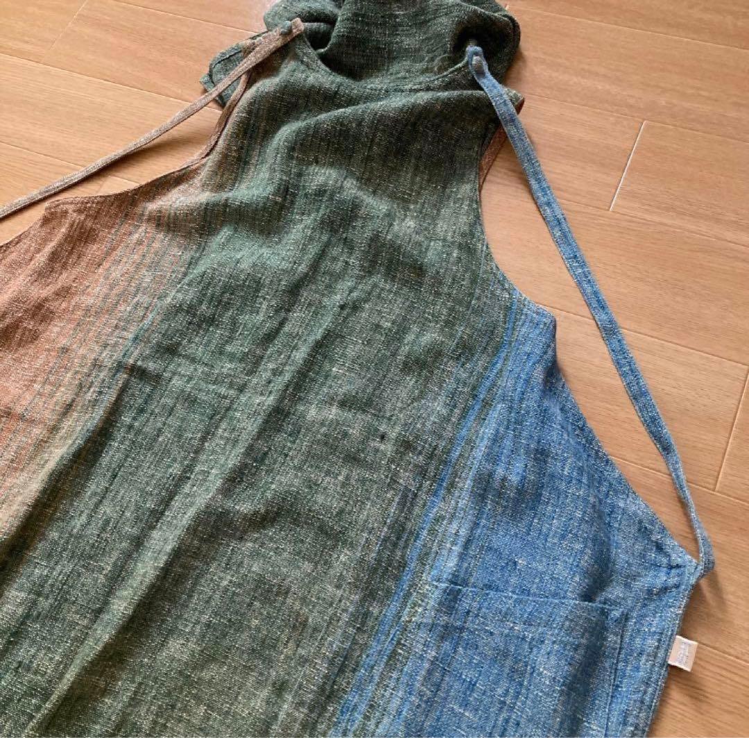 【未使用級】うさとの服 エプロンワンピース 割烹着