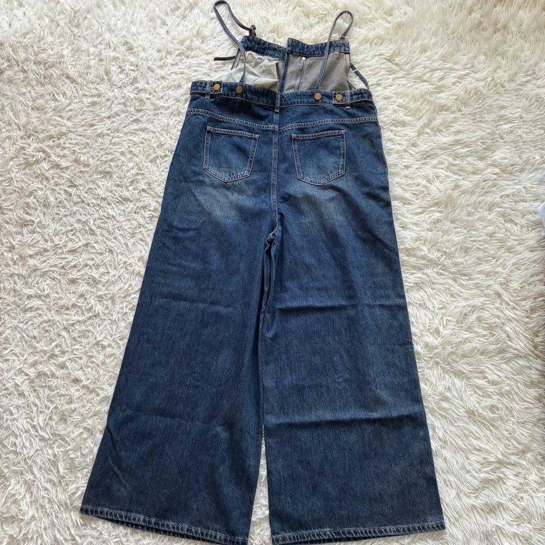 新品タグ付き　RADIATE アシメフロントデニムオーバーオール