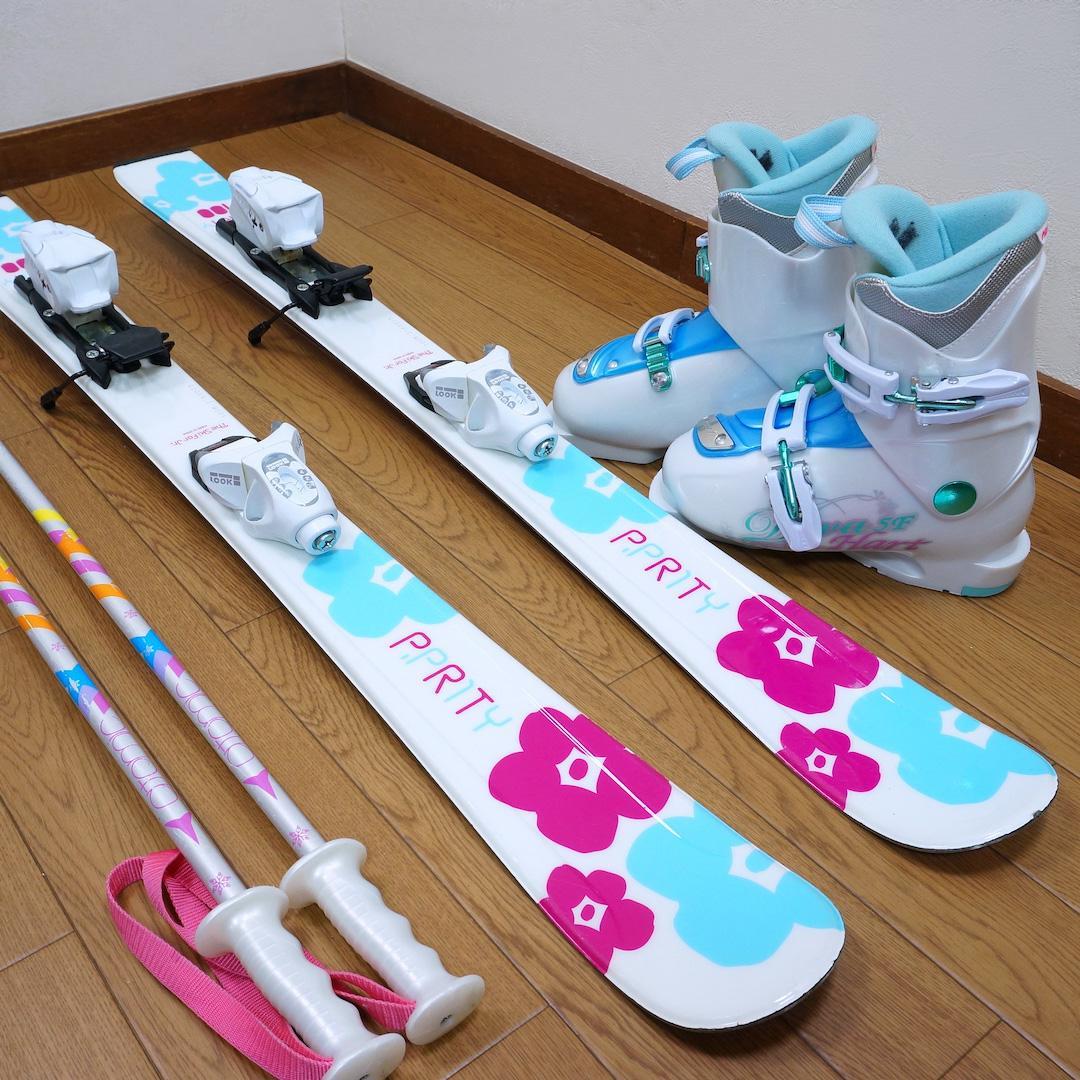 メンテ済 100cm 靴20cm P.PRITY スキーセット