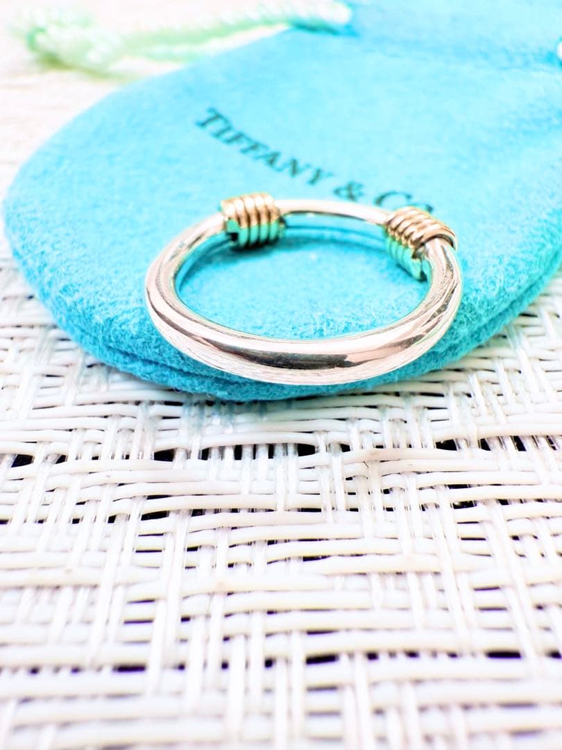 ティファニー リング　約　10号　バンドウィズ　コンビ 750 指輪 925