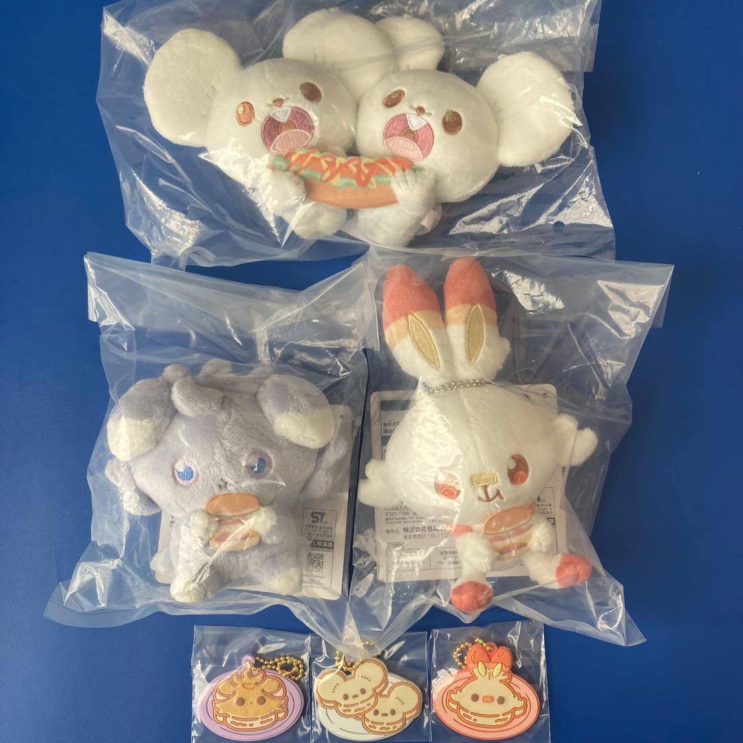 ポケピース一番くじ　F賞コンプリート、I賞（ヒバニー、ニャスパー、ワッカネズミ）