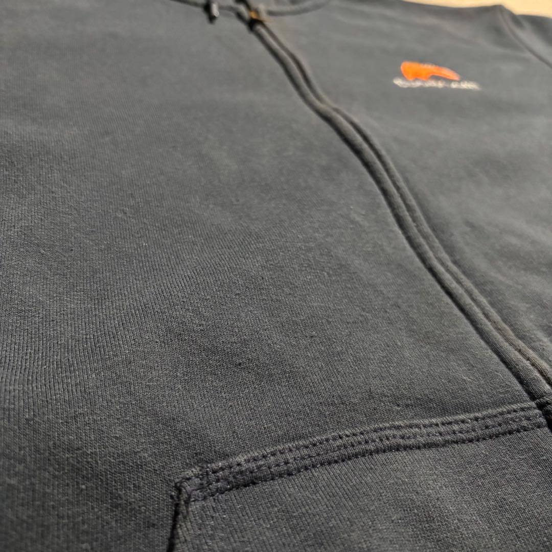 カーハート carhartt パーカー　フルジップ　サンフェード　ネイビー　紺色