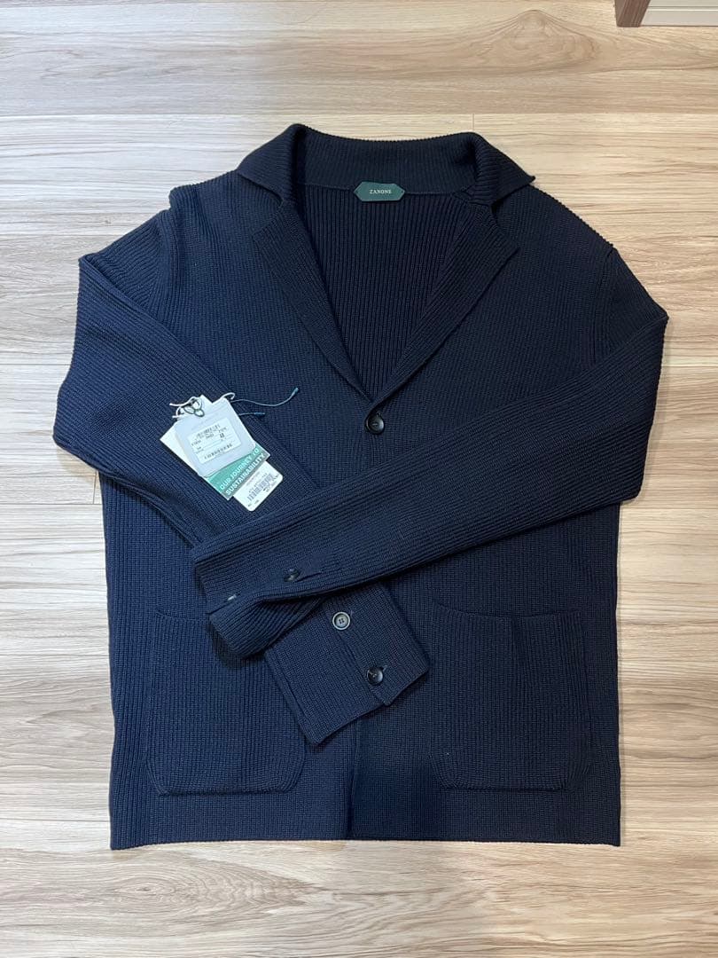 ZANONE GIACCA カーディガンジャケット　ネイビー　48サイズ