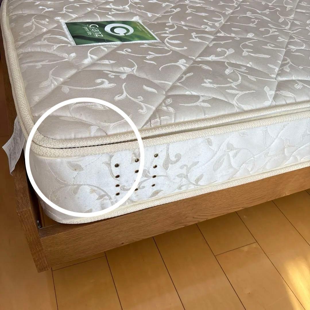 2/28までunicoADDAYベッドフレーム（シングル）ロータイプマットレス付