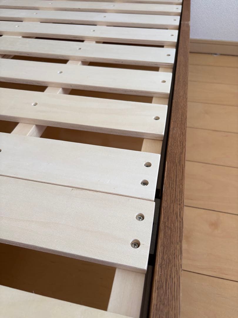 2/28までunicoADDAYベッドフレーム（シングル）ロータイプマットレス付