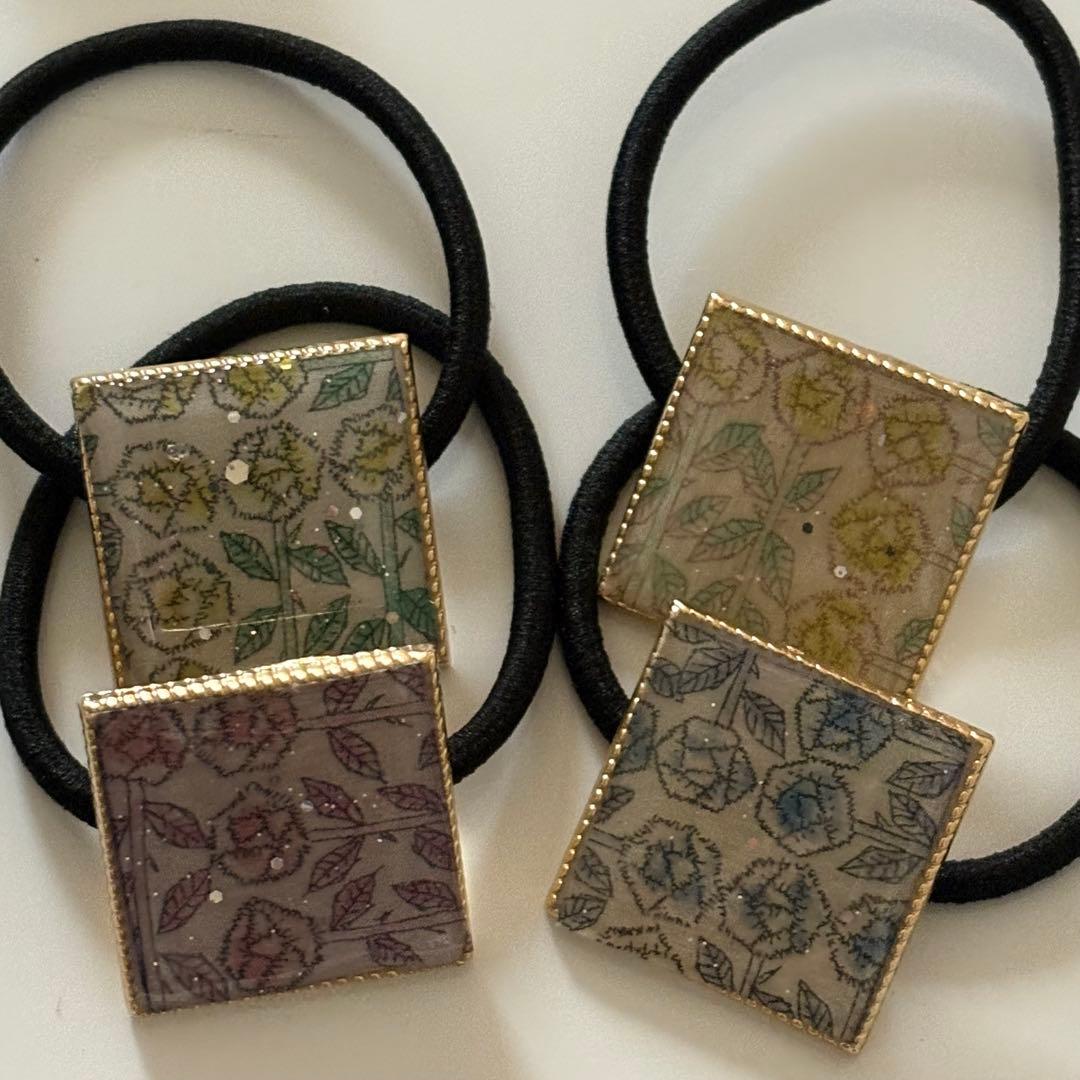 リバティ ハンドメイド ヘアゴム12個セット50