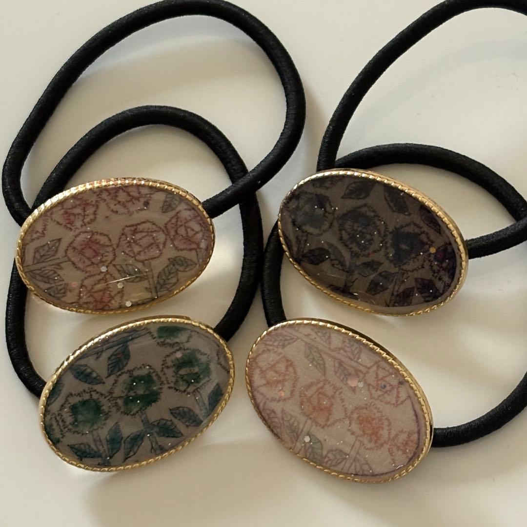 リバティ ハンドメイド ヘアゴム12個セット50