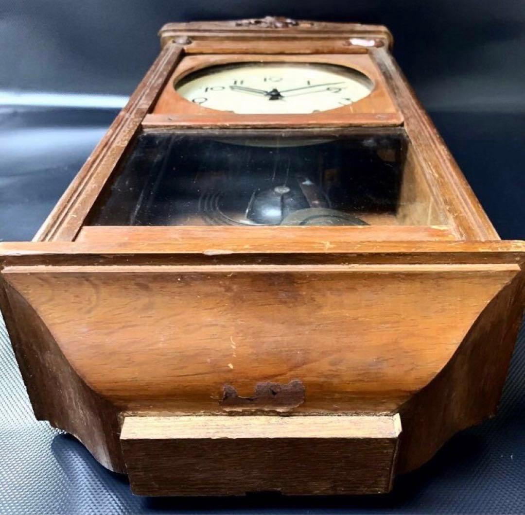 精工舎 ゼンマイ式 振り子時計 柱時計 アンティーク ■A053