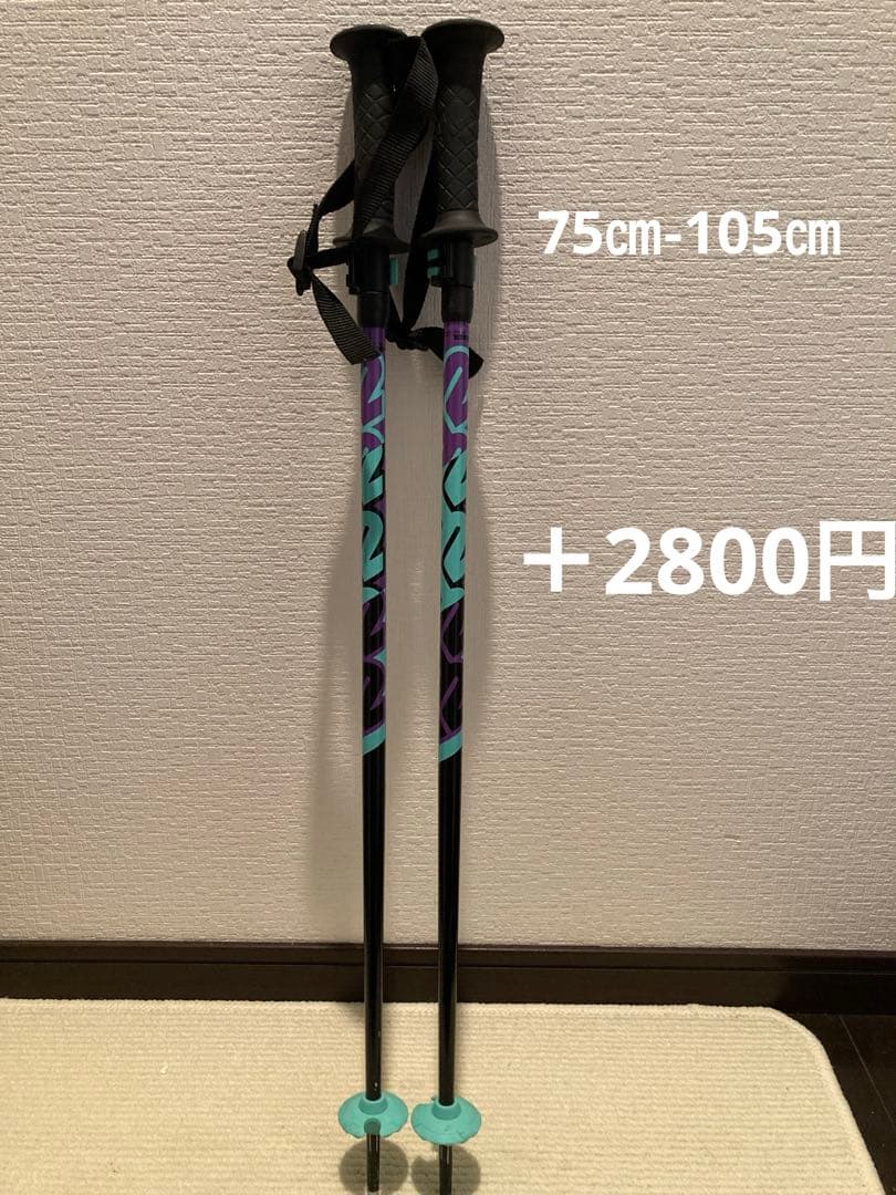 【HOTWAX・チューンナップ済み】K2 INDY 112㎝ ストック4点セット