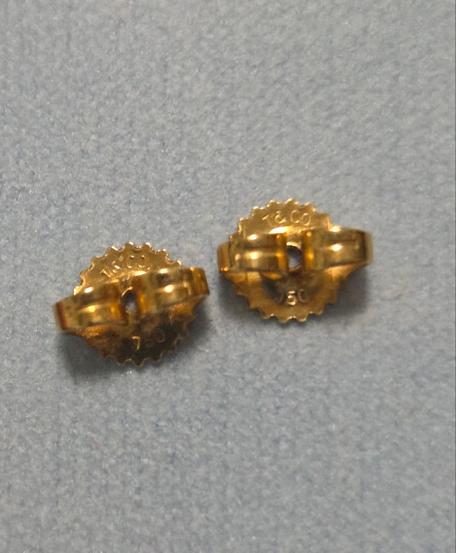 ティファニー♡K18YG クロスステッチピアス ●付属品付き