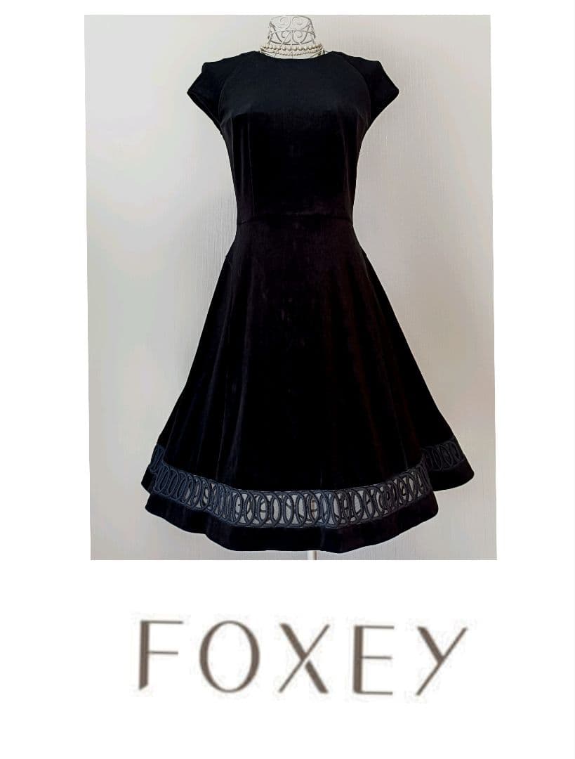 ☆フォクシーニューヨークベロアワンピース38☆