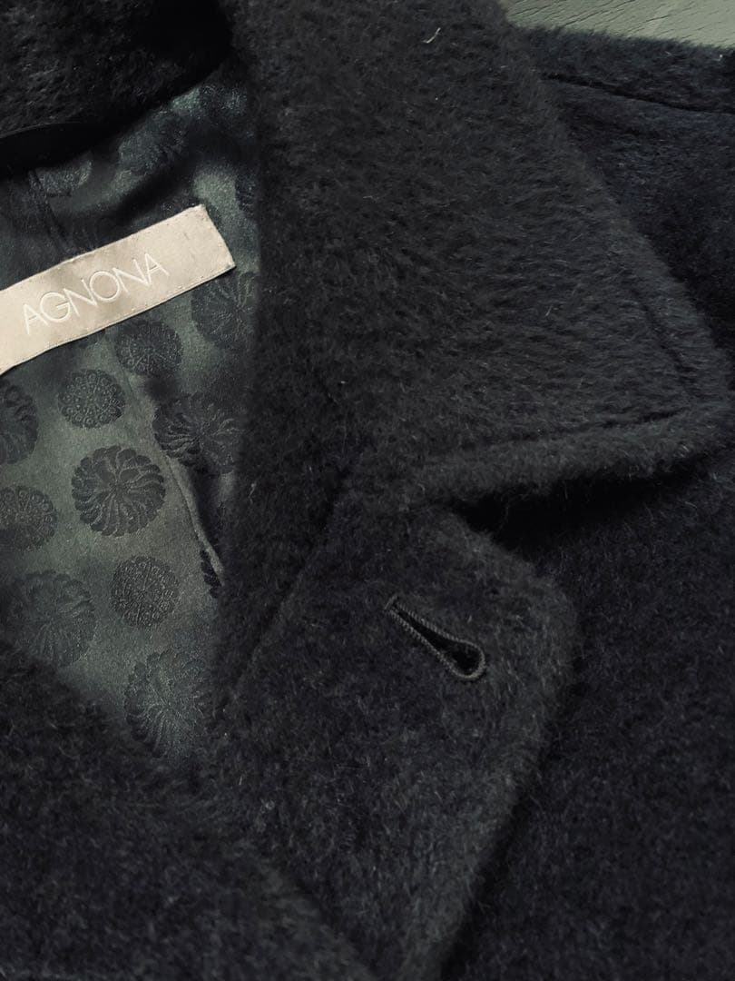 AGNONA 繊維の宝石　極上のアルパカ製バルマカーンコート　￥30万程　伊製