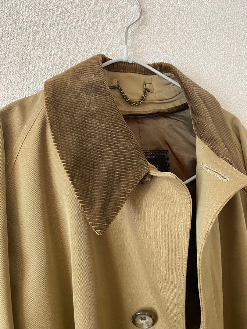 ポールスチュアート メンズ 一枚袖 コート 襟コーデュロイ 英国製