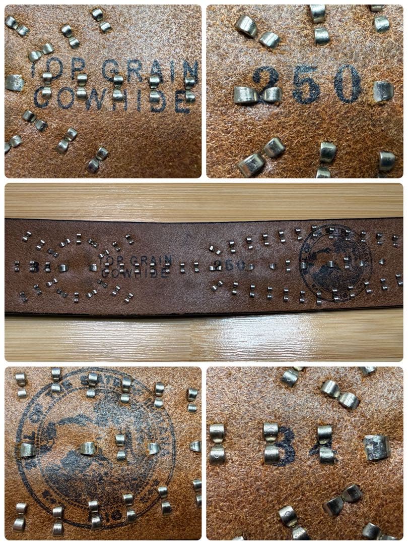 ⭐️美品⭐️レア⭐️エースウエスタンスタッズベルト⭐️マルチカラーストーン⭐️34インチ