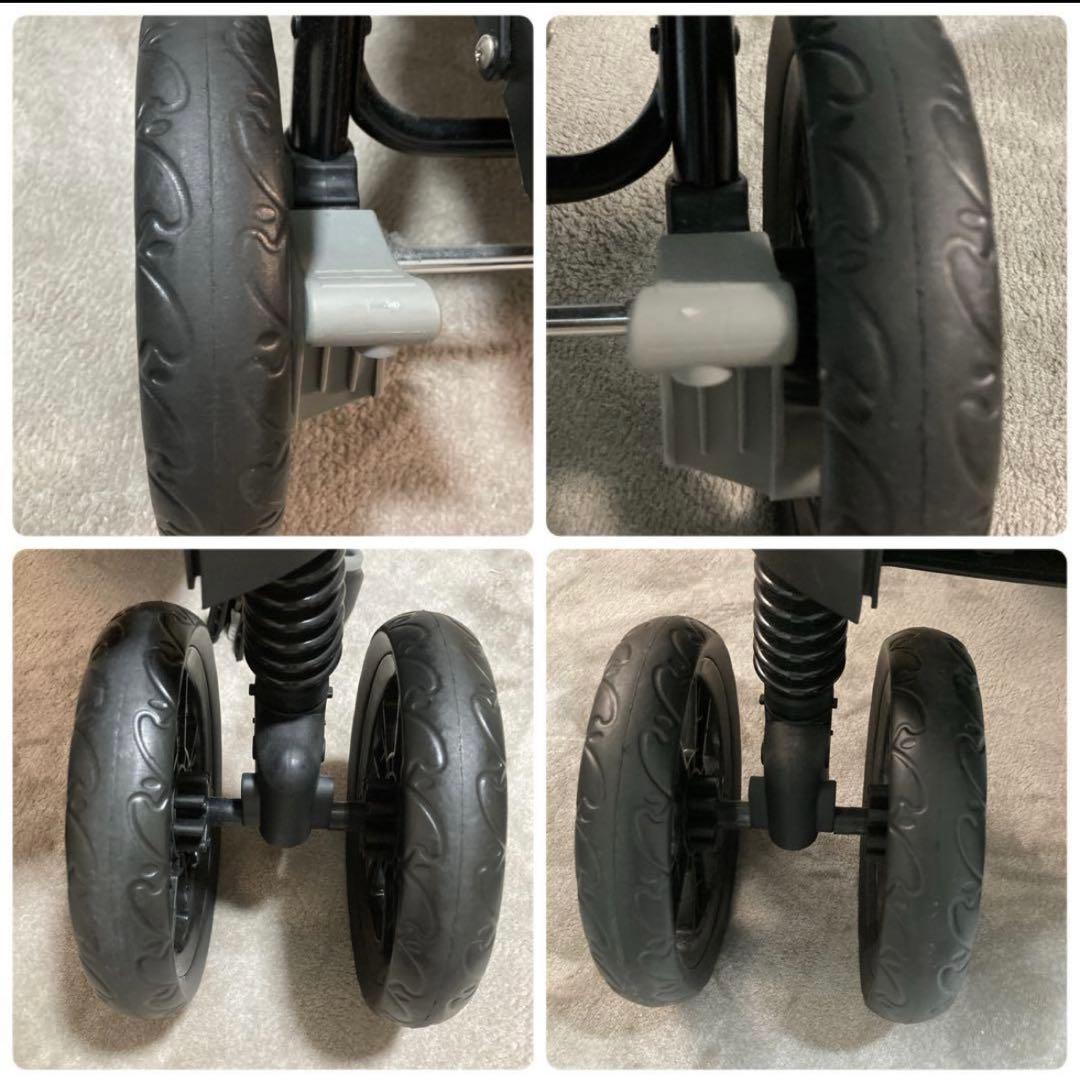 美品 KATOJI ベビーカー 二人でゴー DX 2人乗り 双子 デニム