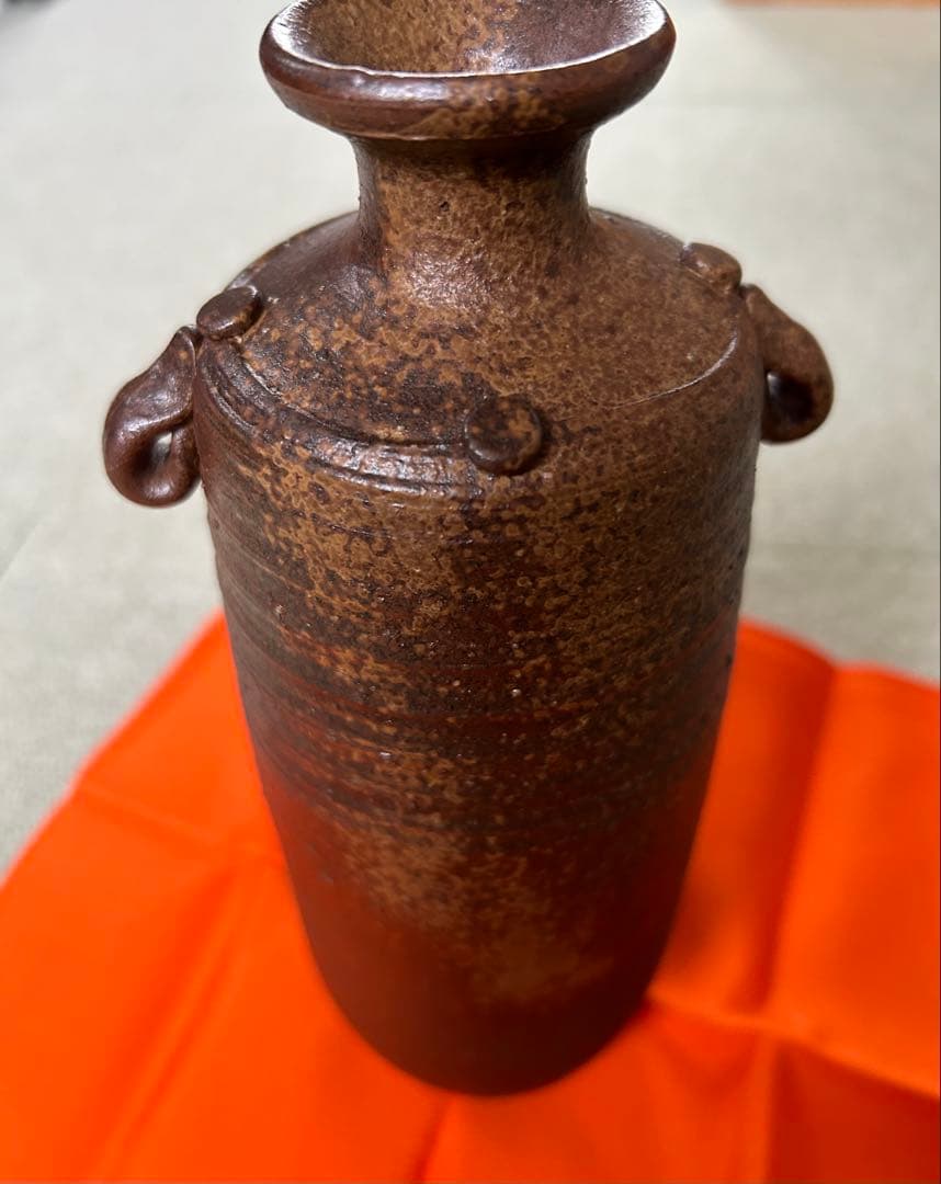 未使用品　備前焼　花入　花器　華道　茶道