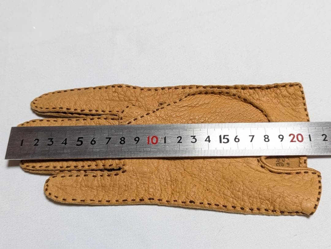 超美品 USAヴィンテージ ペッカリーグローブ 7.5 キャメル 革手袋