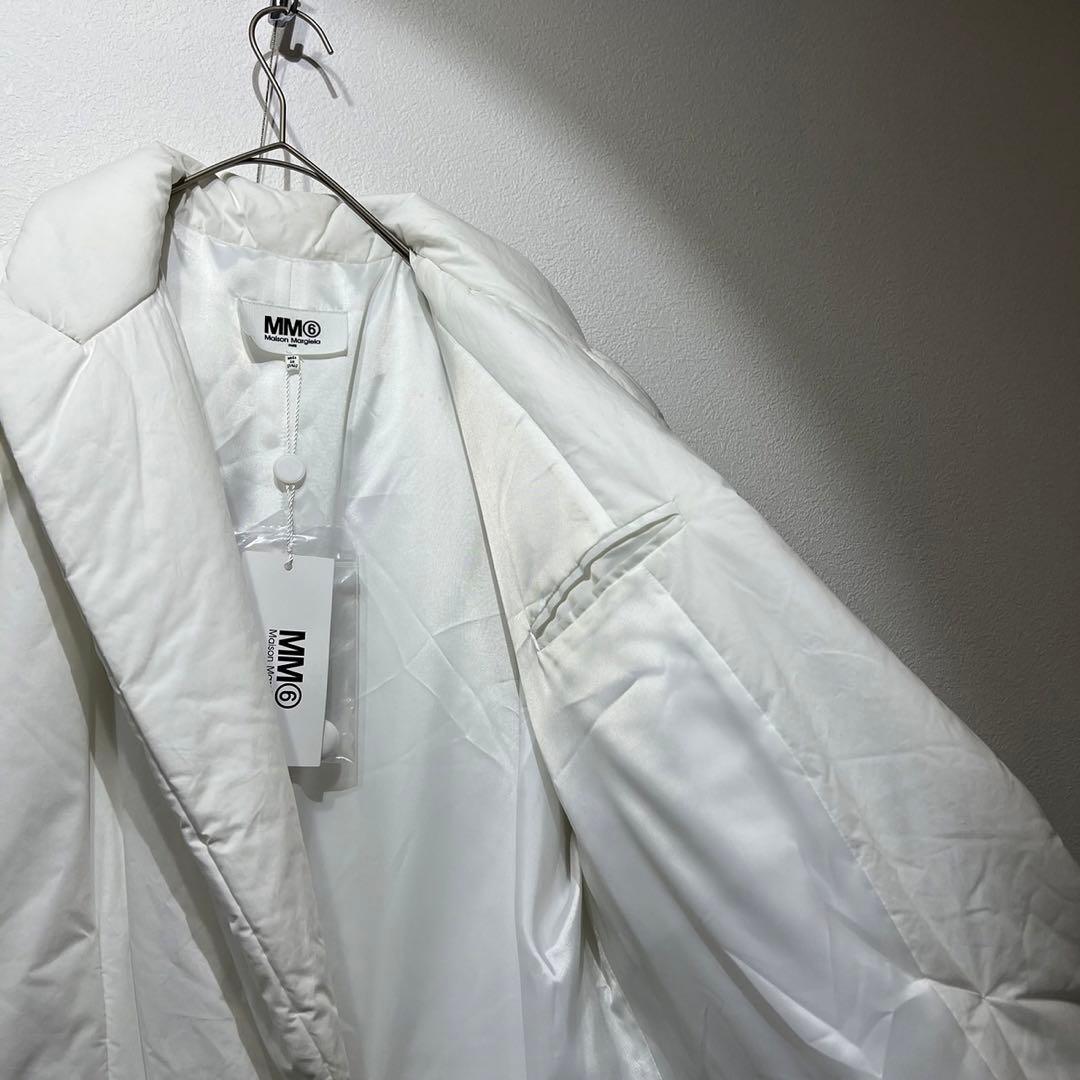 希少 MM6 19AW 上質 デザイン テーラード ダウンジャケットコットン