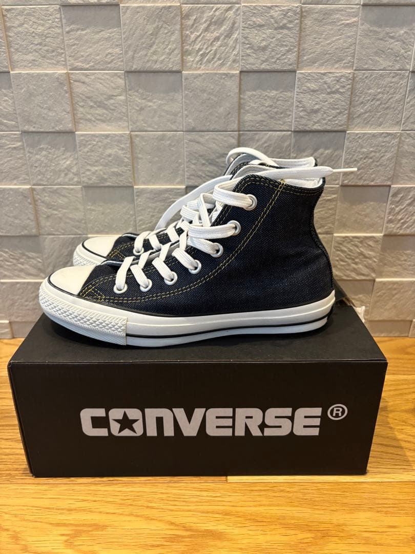 コンバース　100周年モデルデニムハイカットスニーカー