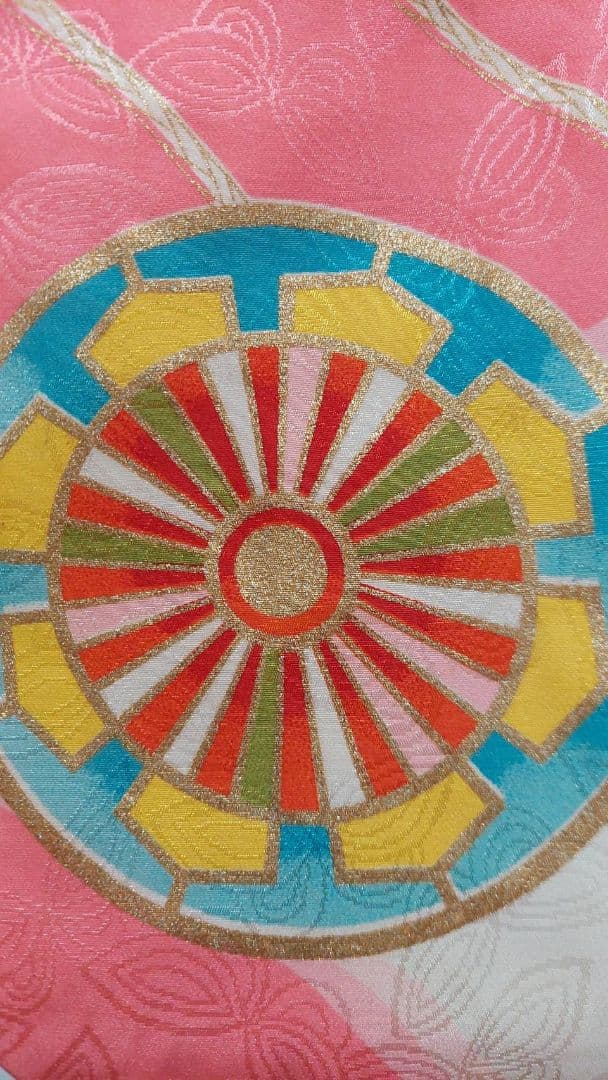 NA66アンティーク子供着物七五三正絹3歳用着丈75センチ裄丈34センチ