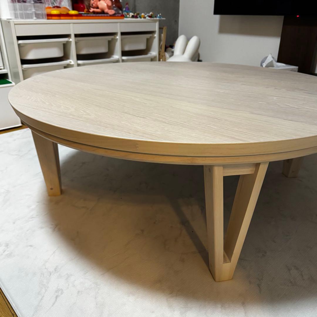【ほぼ未使用】こたつ 丸型 円形こたつ 105cm こたつ 円卓 こたつテーブル