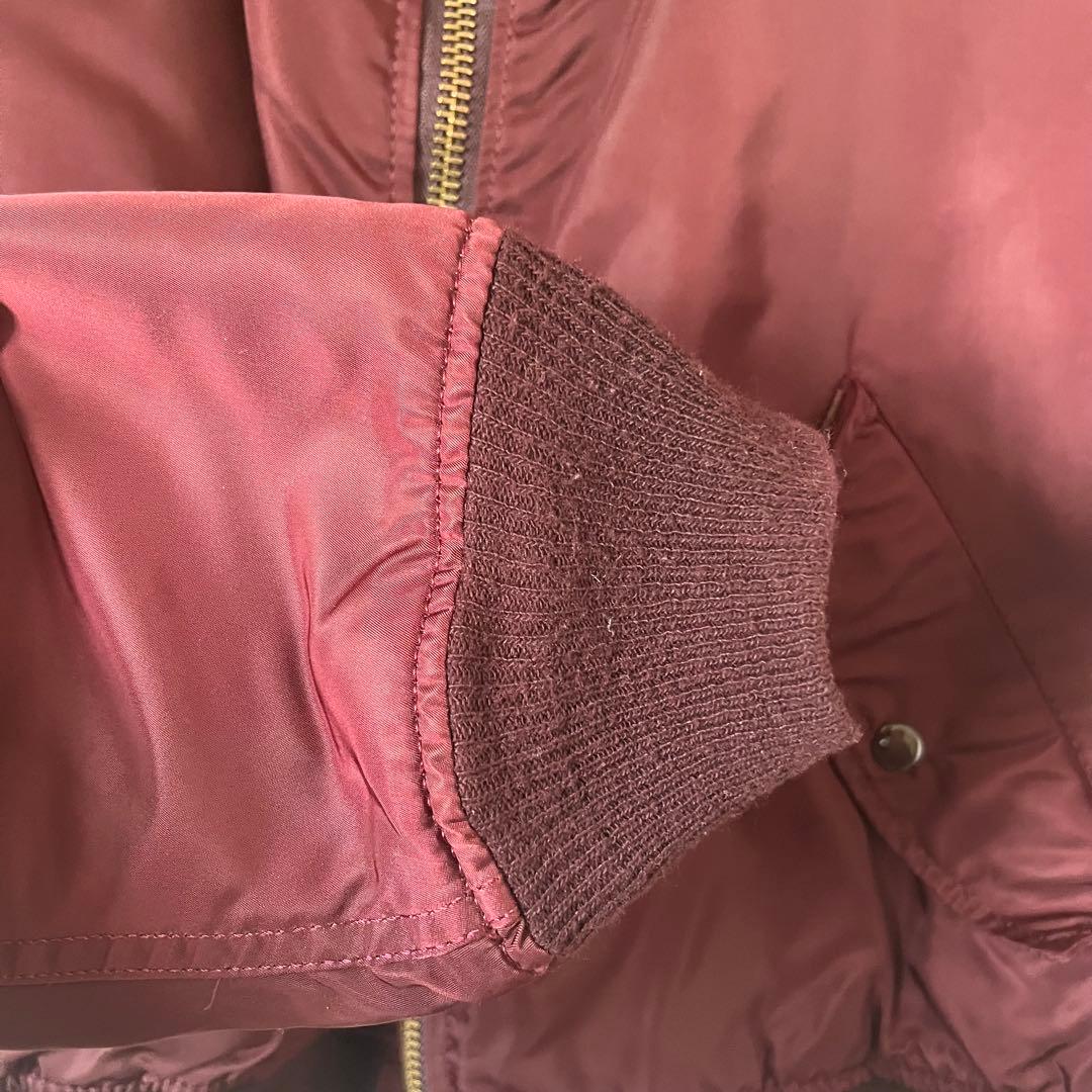 80s alpha MA-1 ボルドー アルファ3本線タグ Mアメリカ製