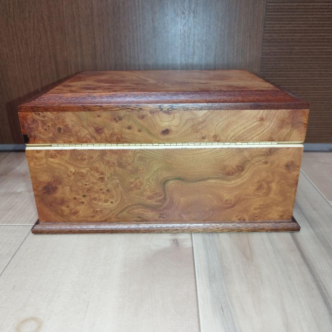 【美品】AGRESTI ジュエリーボックス 2段 宝石箱 鍵付き イタリア製