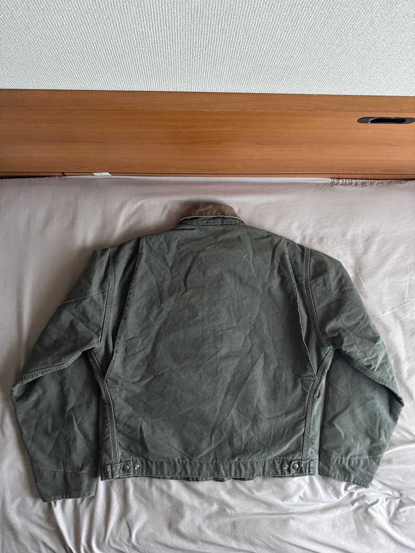 希少 カーハート デトロイト ジャケット J76 MOS モス グリーン