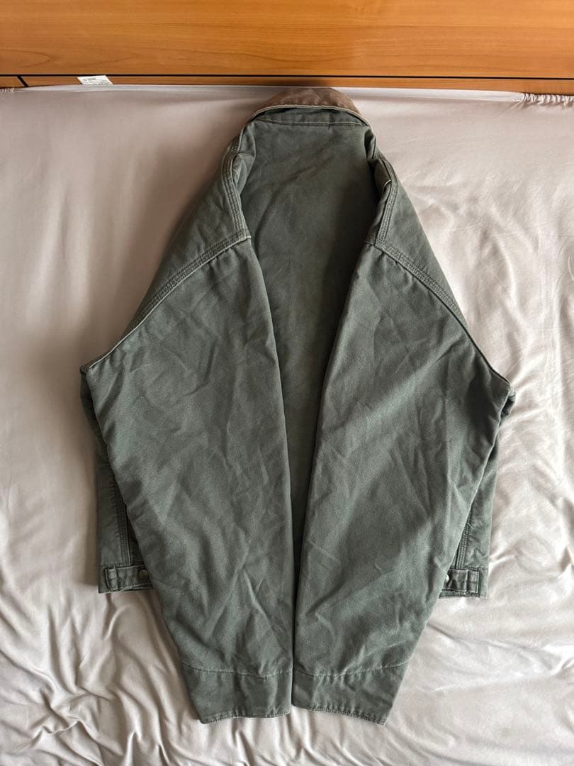 希少 カーハート デトロイト ジャケット J76 MOS モス グリーン