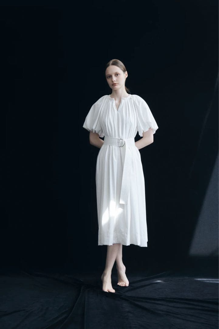 【laubeblanc】 Balloon Sleeve Volume Dress