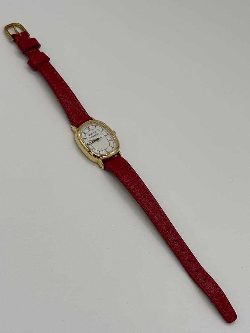 【美品】ティファニー ポートフォリオ クォーツ 【稼働品】箱 専用ケース付き