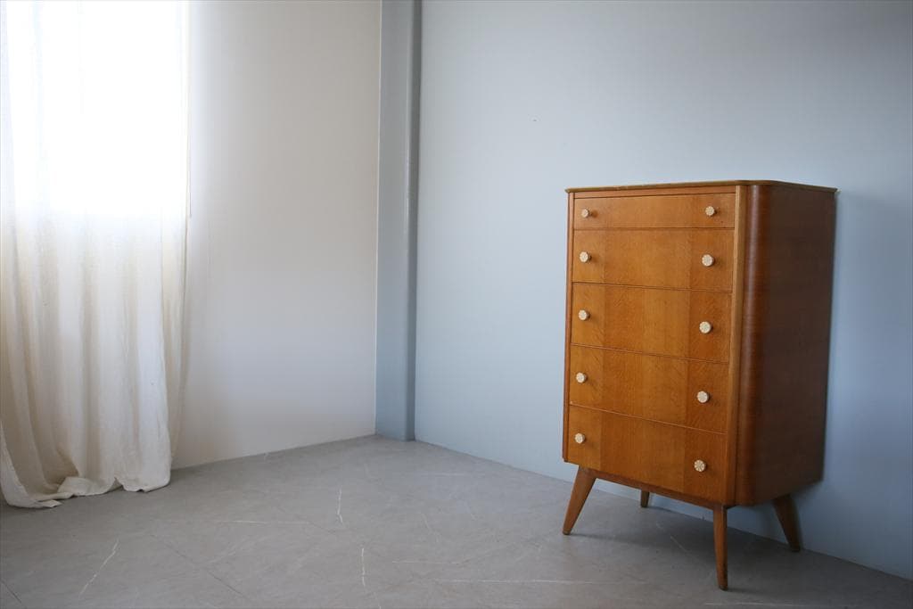 英国アンティークworthy5杯ドロワー/木製チェストタンス92-272