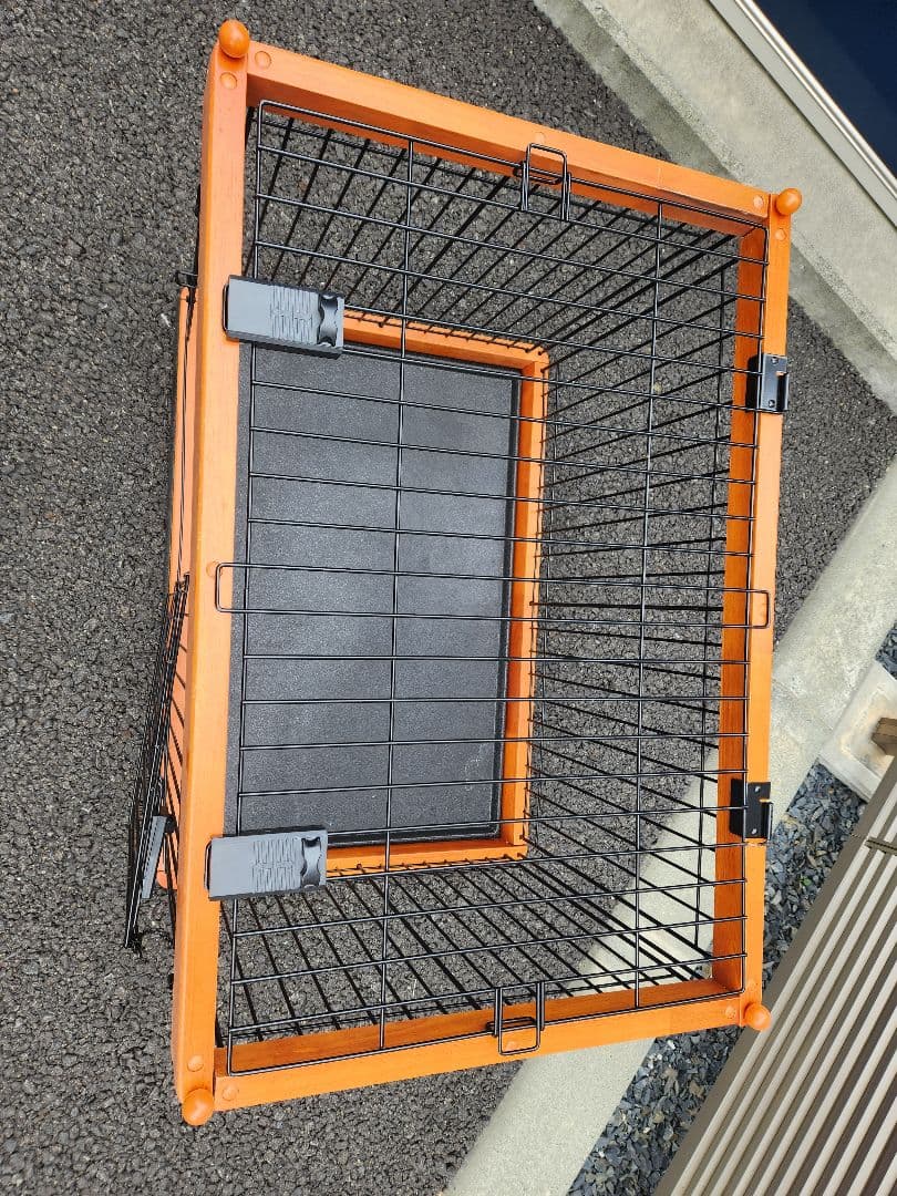 犬用　ケージ(木製+金属)