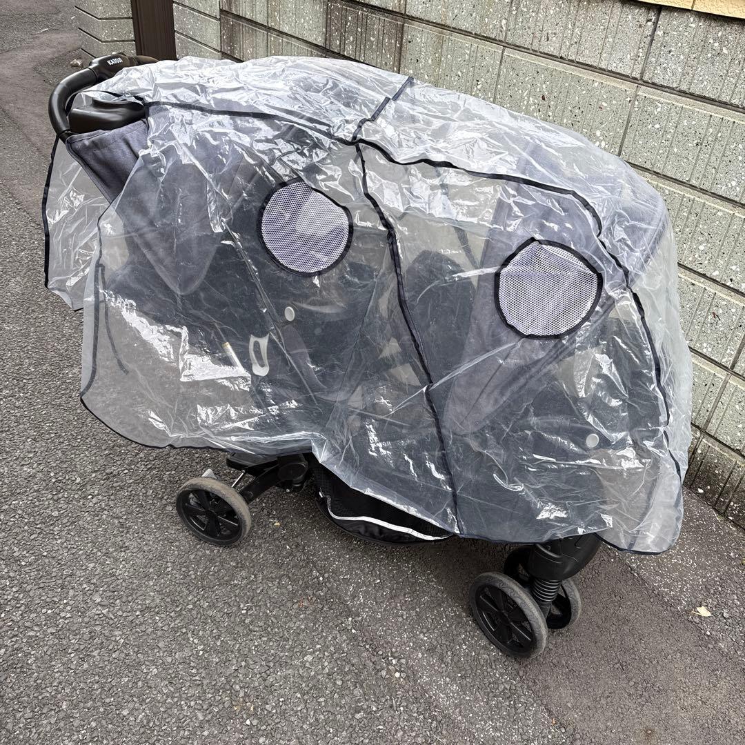 KATOJI　カトージ　ベビーカー　二人でゴー　DX　デニム　2人乗り用