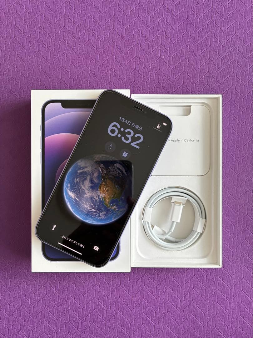 ★ iPhone12 パープル64GB★