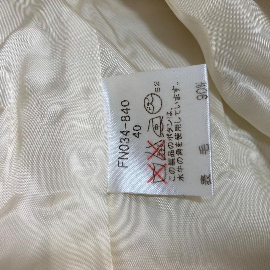 美品✨バーバリーロンドン ダッフルコート フード付 白 ホワイト 40 Lサイズ