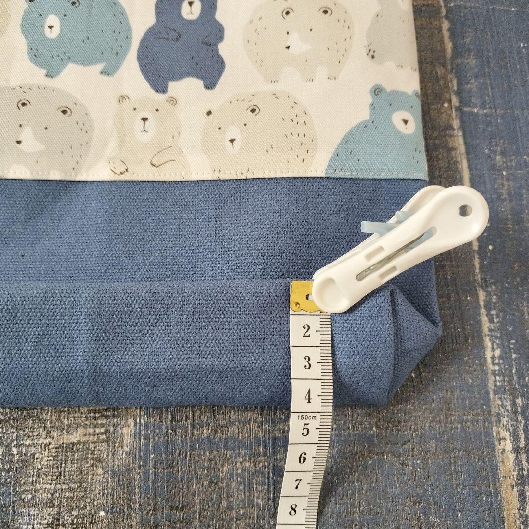 ♬51☆mie☆様　ハンドメイドオーダー専用☆シルエットくまさんブルー