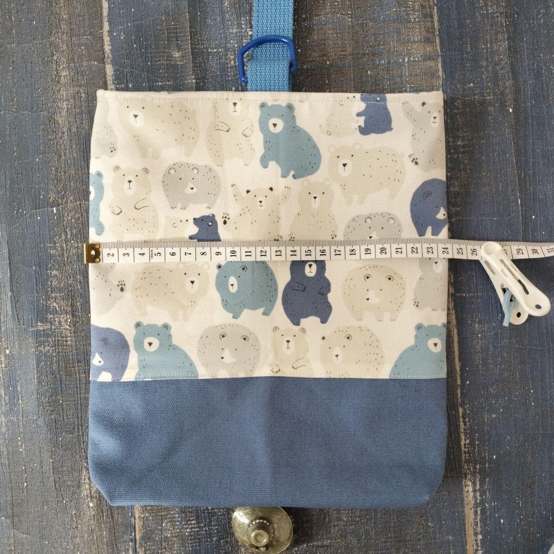 ♬51☆mie☆様　ハンドメイドオーダー専用☆シルエットくまさんブルー