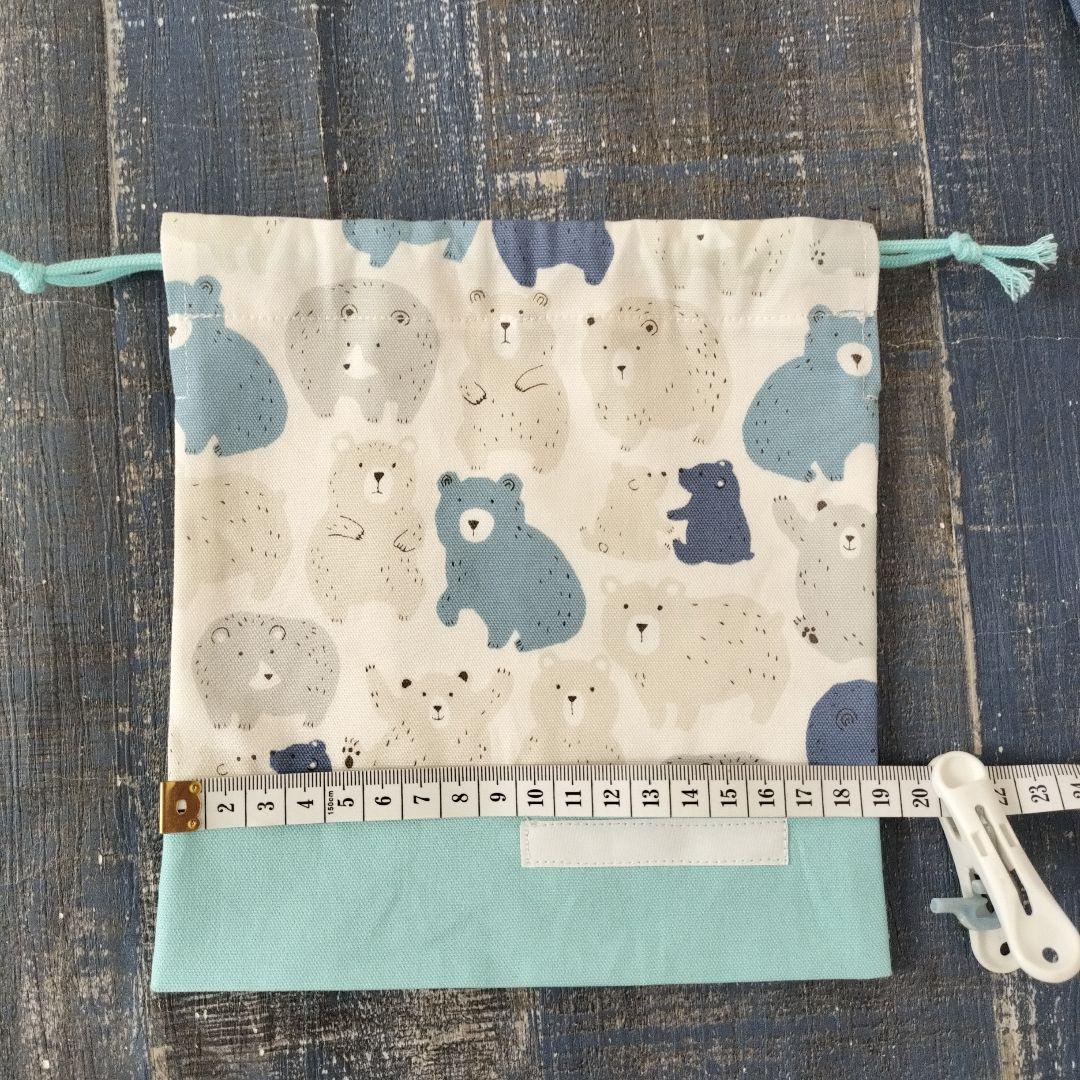 ♬51☆mie☆様　ハンドメイドオーダー専用☆シルエットくまさんブルー