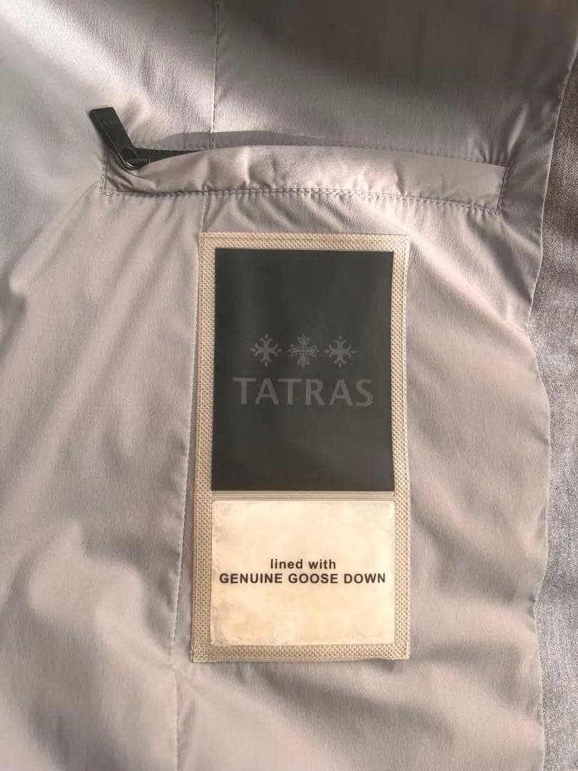 【1/19限定価格】TATRAS レディース ダウンロングコート グレー